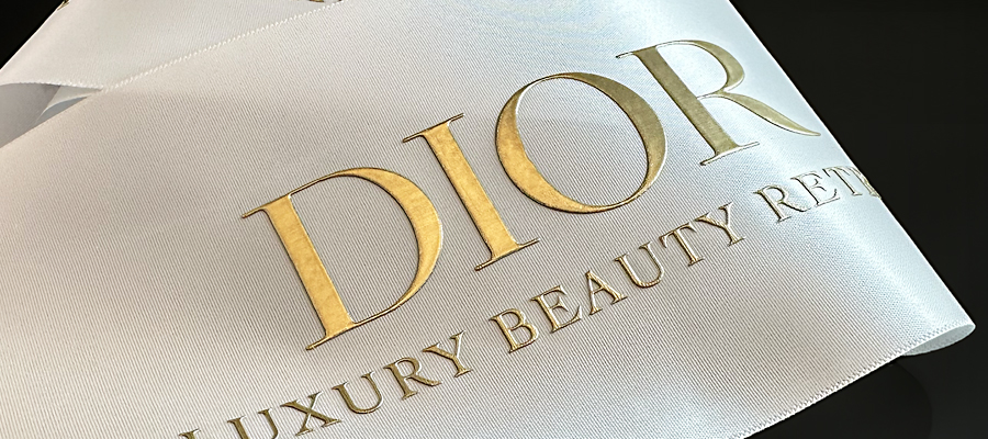 ruban satin Dior